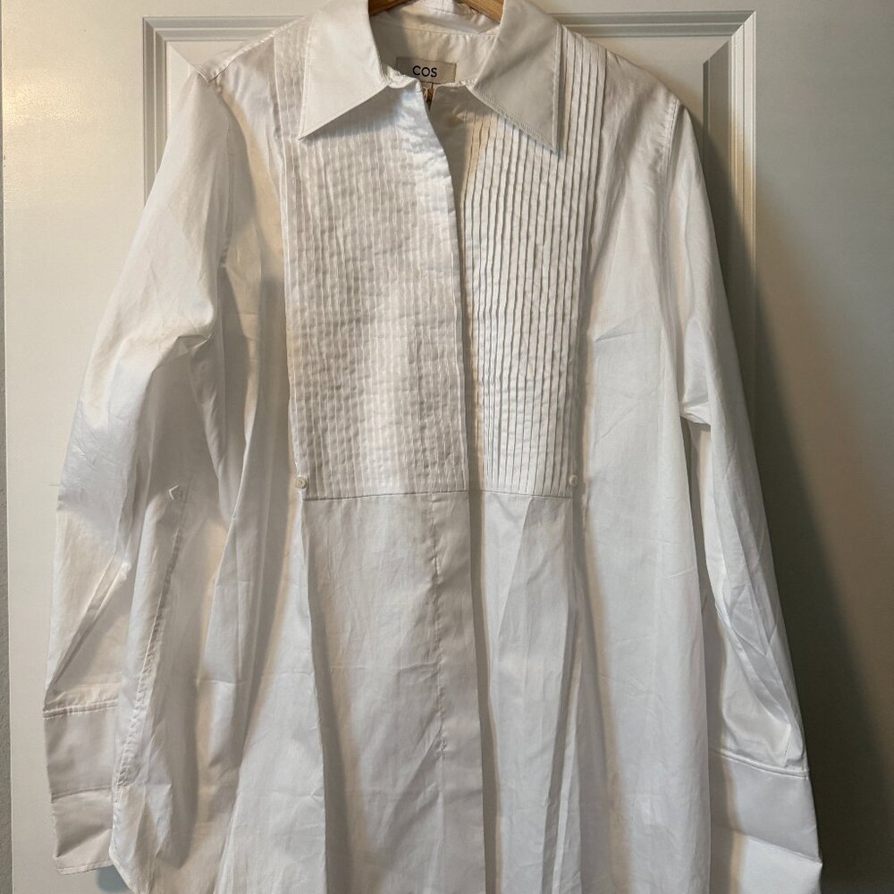 COS Tuxedo Button Down Blouse